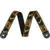 Image de Sangle Fender Quick Grip Quick Grip, Monogramme Noir/Jaune Et Marron, 2
