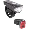 Image de M-Wave kit d'éclairage Batterie à leds Atlas 15USB noir/rouge