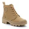 Image de Palladium - Chaussures Montante Pour Femme Ã Fermeture Eclair Pallabase Twill - Marron - 39