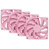 Image de Hyte HYTE FAN- -FA12-SM-4 système de refroidissement d'ordinateur Processeur Ventilateur 12 cm Rose 4 pièces