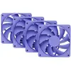 Image de Hyte HYTE FAN- -FA12-TM-4 système de refroidissement d'ordinateur Processeur Ventilateur 12 cm Violet 4 pièces