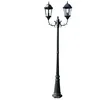 Image de Lampadaire Extérieur Double 230 Cm Luminaire Décoration Noir Vert Helloshop26 2402087/2