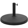 Image de Pied Base Socle Rond De Parasol PolyrÃ©sine 19 Kg Noir Helloshop26 2202095