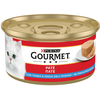 Image de 24x195g Gourmet thon, poisson de mer nourriture humide pour chat