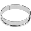 Image de Cercle à tarte bord roulé 8 cm en inox - De Buyer - Argent - Inox