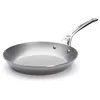 Image de De buyer 5680.24 'mineral b element pro' poêle ronde avec queue fonte d'inox - revêtue de cire d'abeille - tôle d'acier blanche - diamètre 24 cm