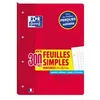 Image de Oxford Bloc de feuilles simples perforées, A4, seyès