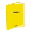 Image de 1 Cahier PiqÃ»res Avec Couverture PolypropylÃ¨ne 17 X 22 Cm Jaune, 96 Pages, Gr...