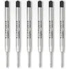 Image de PARKER 6 recharges Quinkflow pour Stylo bille - pointe moyenne - Noires - sous blister