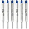 Image de PARKER 6 recharges Quinkflow pour Stylo bille - pointe moyenne - Bleues - sous blister