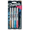 Image de Lot de 4 marqueurs métallisés permanents Sharpie Pointe fine