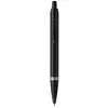 Image de Coffret cadeau Parker IM Vibrant Rings Stylo à bille Bagues améthyste et Recharge bleue pointe moyenne Satin Noir laqué