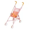 Image de Poussette canne SMOBY Baby Nurse pour poupon jusqu'Ã  42 cm pliable rose/jaune