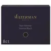 Image de Etui de 8 cartouches longues d’encre Waterman Noir intense