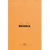 Image de Bloc Rhodia Orange 80 feuilles Agrafés YELLOW 21x31,8 Ligné & Marge