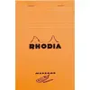 Image de Bloc Rhodia Orange 80 feuilles Agrafés MESSAGE 11x17