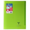 Image de CLAIREFONTAINE Koverbook Cahier piqure 48 pages avec rabats - 240 x 320 mm - Seyes papier PEFC 90 g - Vert