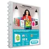 Image de Elba 100205600 10 x Polyvision DIN A4 en plastique avec Vario Zipp Principe de 20 pochettes transparentes à anneaux Classeur Dossier de, incolore