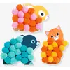 Image de Collage de pompons animaux vert TU