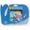 Image de 62 gommettes animaux - bleu TU