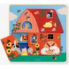 Image de Puzzle 3 niveaux Chez Moo bleu TU