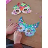Image de Lot 5 masques animaux DIY rose TU