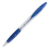 Image de Bic Stylo Ã Bille Rechargeable Pointe Moyenne RÃ©tractable Encre Bleue Corps Transparent Et Grip Atlantis