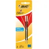 Image de Recharge Stylo Bic 4 couleurs - Pointe moyenne 1 mm - Rouge - 2 pcs