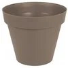 Image de Pot Rond Taupe - DiamÃ¨tre 80 Cm - 170 Litres - Toscane 13623 Eda Plastiques