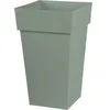Image de Pot De Fleur CarrÃ© Toscane 39 X H.65 Cm - Vert Laurier