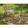 Image de Fauteuil De Jardin CarrÃ© En Rotin TressÃ© - Jardiline