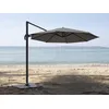 Image de Jardiline Parasol Rond En Aluminium, Coloris Taupe Et Toile Polyester Avec Pied En Croix - Tobago - Ø 4 X 2,66 M - Jardiline