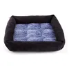 Image de Panier Pour Chien Et Chat Damier Doudouzen Martin Sellier 50 Cm Mixte Bleu