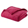 Image de Doux nid couverture microlon 100x150 cm fuchsia