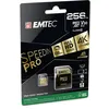 Image de EMTEC SpeedIN' PRO - Carte mémoire flash (adaptateur microSDHC - SD inclus(e)) - 256 Go - A1 / Video Class V30 / UHS-III U3 / Class10 - microSDXC UHS-I
