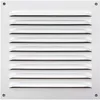 Image de Grille de ventilation blanche avec moustiquaire - 200 x 200 mm NICOLL