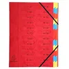 Image de Trieur agrafe 24 comp. rouge exacompta 54245e