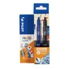 Image de 2 Stylos Frixion Ball Clicker 0.7 Pointe Moyenne Noir Bleu Pilot + Stickers