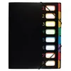 Image de Trieur 8 compartiments en plastique A4 - Rainbow Class Viquel Noir