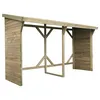 Image de Habitat Et Jardin Abri BÃ»ches - 2.5 MÂ² - 2.78 X 0.90 X 1.85 M- 5 StÃ¨res