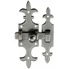 Image de Targette rustique Ã  pÃ¨ne plat - fer epoxy gris - 679 BRICOZOR