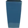 Image de Bac À Fleurs Carré Riviera Nuance - Plastique - L38xp38xh69 Cm - Bleu