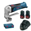 Image de Cisaille à tôle GSC 12V-13 - 2 batteries 12V 2.0Ah + chargeur + coffret - BOSCH - 0601926108