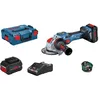 Image de Bosch Professional Meuleuse angulaire sans-fil BITURBO avec X-LOCK GWX 18V-15 SC, 2 x batteries ProCORE18V 8.0Ah, L-BOXX - 06019H6501