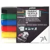 Image de Marqueur Textile Opaque 7a Set De Base 6 Couleurs