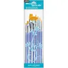 Image de Set de 8 pinceaux polyamide dorés assortis