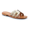 Image de Les Tropeziennes - Mules Pour Femme En Cuir Hadamia - DorÃ© - 38