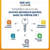 Image de 2 cylindres dÃ©brayables Bricard 30x30/30x30 mm avec 6 clÃ©s