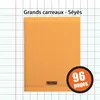 Image de Cahier - 17x22(Cm) - Grands Carreaux - 96 Pages - Couverture En Polypro - Sans Spirale - Clairefontaine - Calligraphe