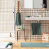 Image de Tapis de bain uni en coton fougÃ¨re 54 x 64